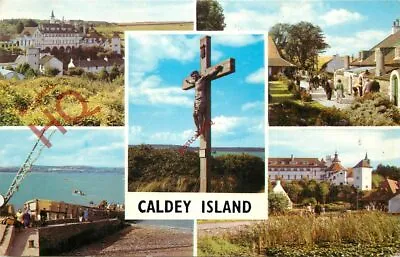 Picture Postcard>>Caldey Island (Multiview) • £2.19